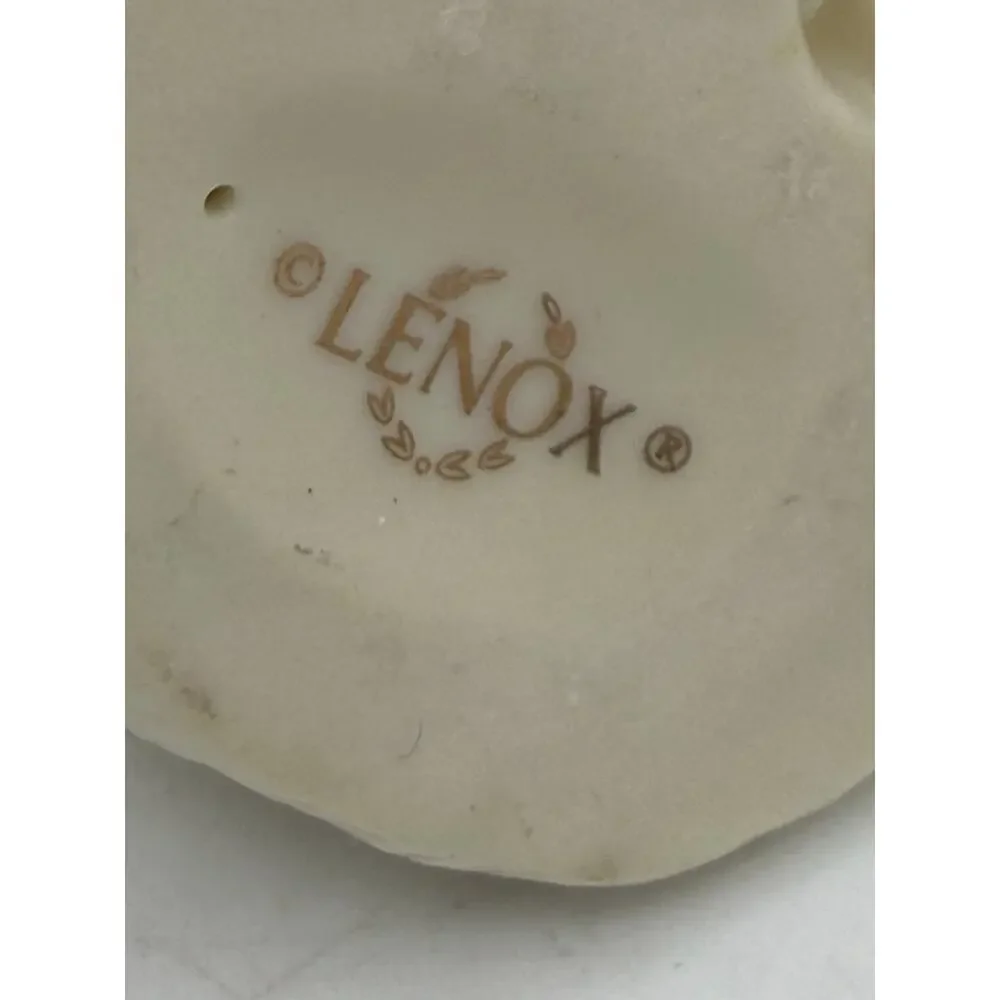 Lenox Dog Puppy Porcelain Figurine 24kt Gold Heart Collar Lab Retriever VTG